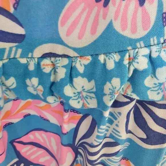 Kat & Jack Girls Dress M 7-8 Boho Cottagecore Floral Garden Tea Party Maxi - Picture 11 of 12